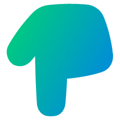 Finger Point Down Icon from Plump Gradient Set