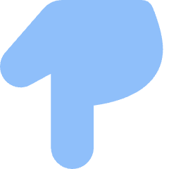 Finger Point Down Icon from Flex Flat Set