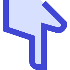 Finger Point Down Icon from Sharp Duo Set