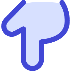 Finger Point Down Icon from Flex Duo Set