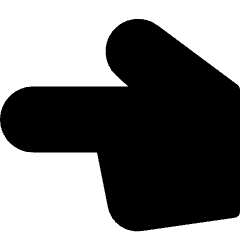 Finger Point Left Icon from Micro Solid Set
