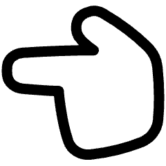 Finger Point Left Icon from Plump Line Set