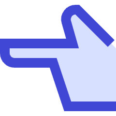 Finger Point Left Icon from Sharp Duo Set