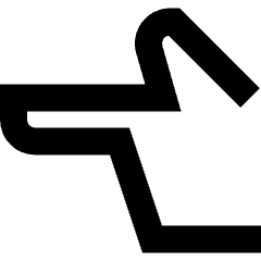 Finger Point Left Icon from Sharp Remix Set