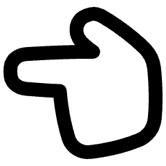 Finger Point Left Icon from Plump Remix Set