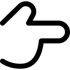 Finger Point Right Icon from Flex Line Set