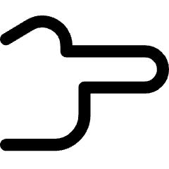 Finger Point Right Icon from Core Line Set