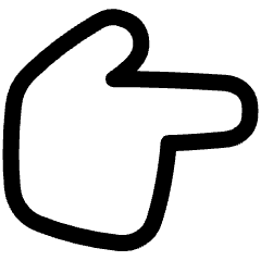 Finger Point Right Icon from Plump Line Set