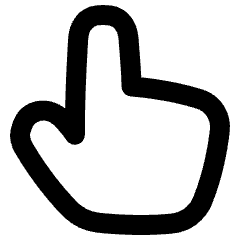 Finger Point Up Icon from Plump Remix Set