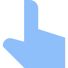 Finger Point Up Icon from Sharp Flat Set