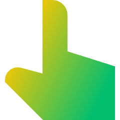 Finger Point Up Icon from Sharp Gradient Set