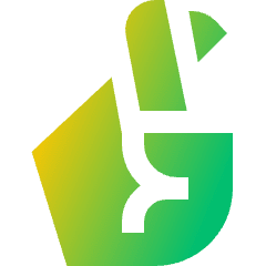 Fingers Cross Icon from Sharp Gradient Set