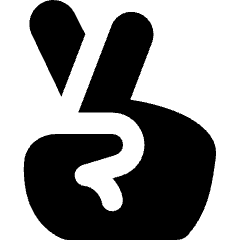 Fingers Cross Icon from Core Solid Set