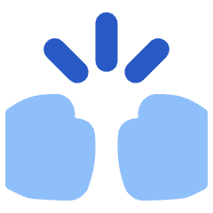 Fist Bump Icon from Plump Flat Set