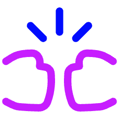 Fist Bump Icon from Plump Neon Set