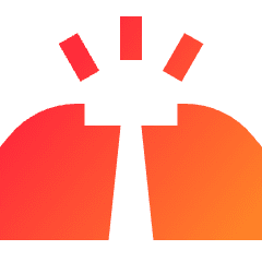 Fist Bump Icon from Sharp Gradient Set