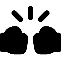 Fist Bump Icon from Core Solid Set