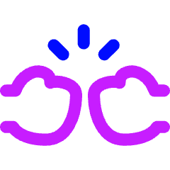 Fist Bump Icon from Flex Neon Set