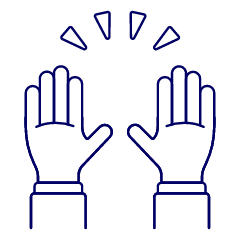 Hand Raise 1 Illustration from UX Line Set