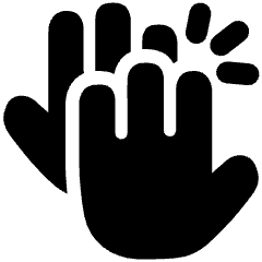 High Five Icon from Plump Solid Set