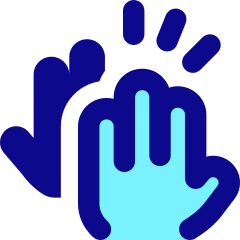 High Five Icon from Core Pop Set