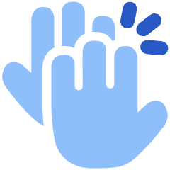 High Five Icon from Plump Flat Set
