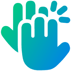 High Five Icon from Plump Gradient Set