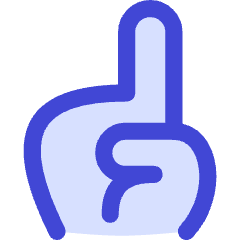 Number One Hand Icon from Flex Duo Set