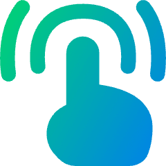 One Finger Double Tap Icon from Flex Gradient Set