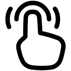 One Finger Double Tap Icon from Plump Line Set