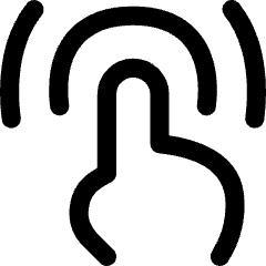 One Finger Double Tap Icon from Flex Line Set