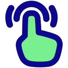 One Finger Double Tap Icon from Plump Pop Set