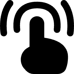 One Finger Double Tap Icon from Flex Solid Set