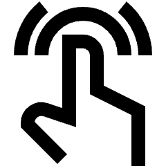 One Finger Double Tap Icon from Sharp Line Set