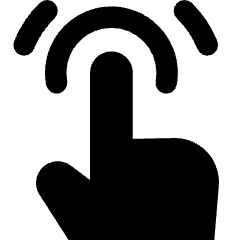 One Finger Double Tap Icon from Core Solid Set