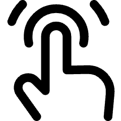 One Finger Double Tap Icon from Core Line Set