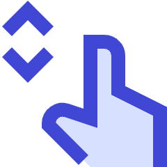 One Finger Drag Vertical Icon from Sharp Duo Set