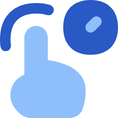 One Finger Hold Icon from Flex Flat Set