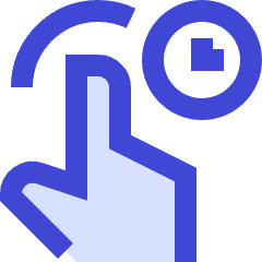 One Finger Hold Icon from Sharp Duo Set