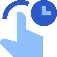 One Finger Hold Icon from Sharp Flat Set