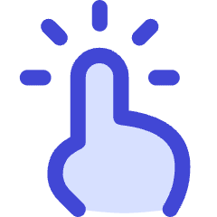 One Finger Long Tap Icon from Flex Duo Set