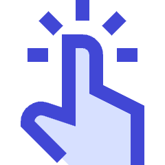 One Finger Long Tap Icon from Sharp Duo Set