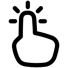 One Finger Long Tap Icon from Plump Line Set