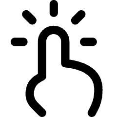 One Finger Long Tap Icon from Flex Line Set
