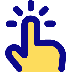 One Finger Long Tap Icon from Core Pop Set