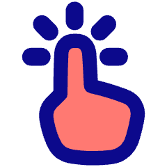 One Finger Long Tap Icon from Plump Pop Set