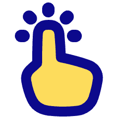 One Finger Short Tap Icon from Plump Pop Set