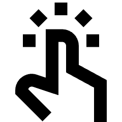 One Finger Short Tap Icon from Sharp Remix Set