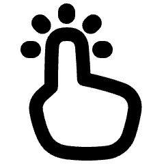 One Finger Short Tap Icon from Plump Remix Set