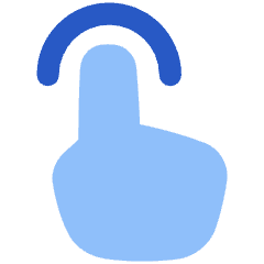 One Finger Tap Icon from Plump Flat Set